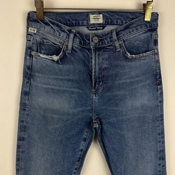 Citizens of Humanity Harlow Mid Rise Skinny Chit Chat Ankle Jeans 26 - Picture 3 of 6